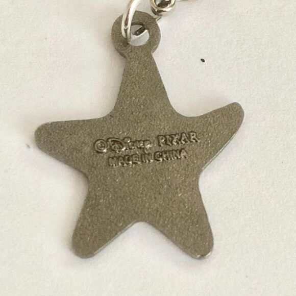 Vintage Disney Peach Starfish Finding Nemo Clip On Charm Zipper Pull Bag Signed - Picture 4 of 8